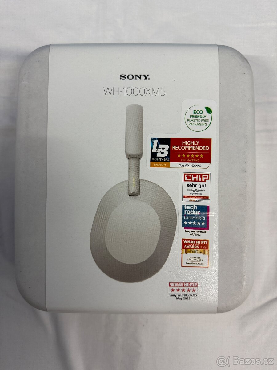 Sony WH-1000XM5 bezdrátová sluchátka stříbrná
