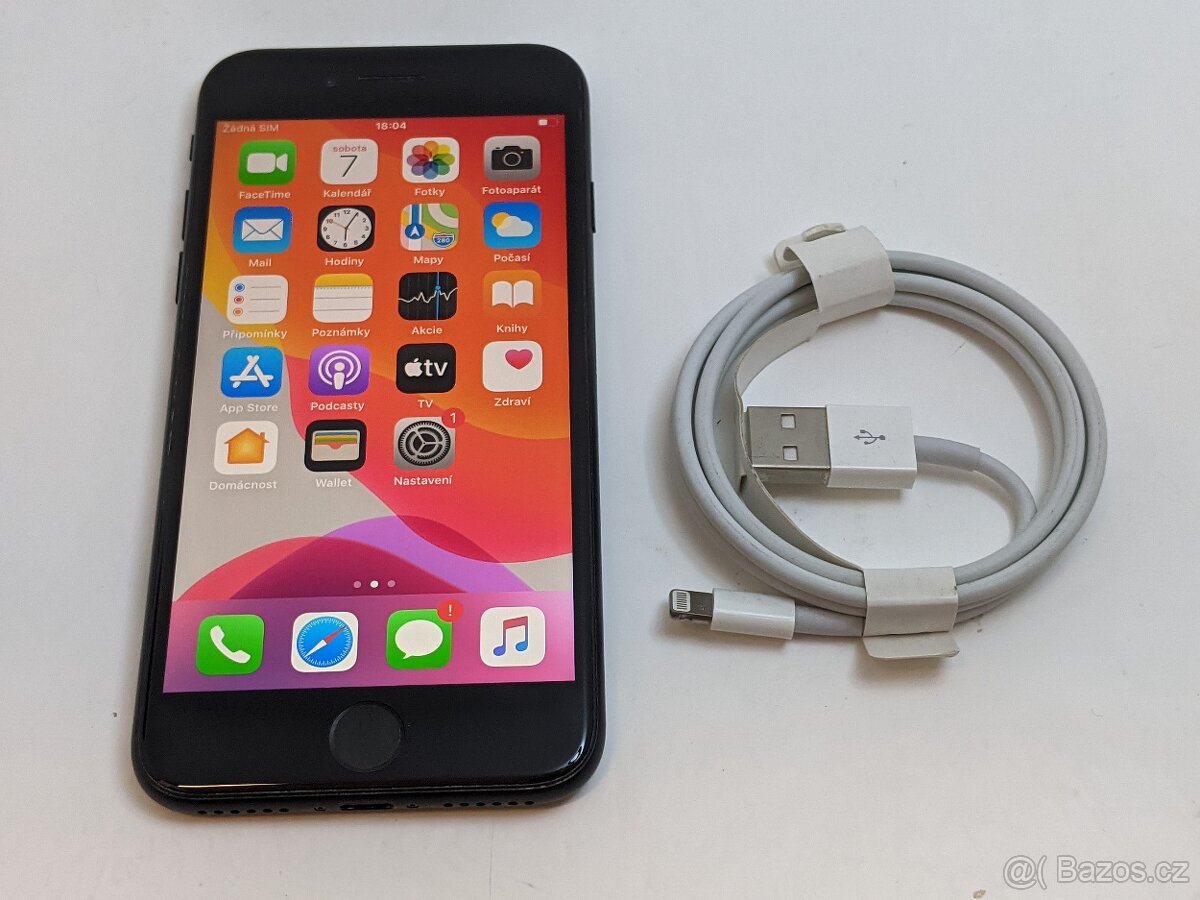 iPhone 7 32gb black. Baterie 96%. Záruka 6 měsíců.