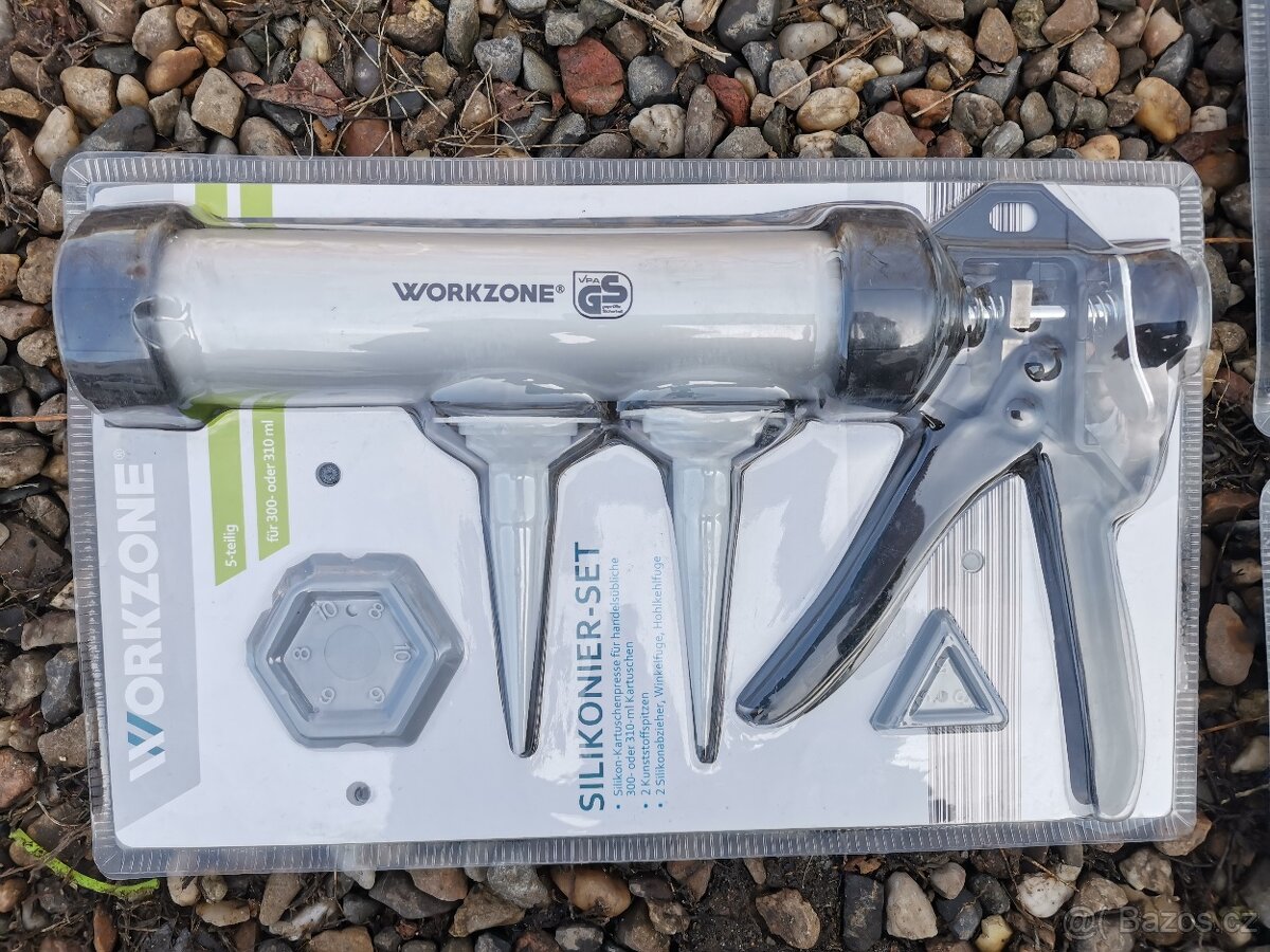 Příruční pistole na silikon a tmely+stěrky