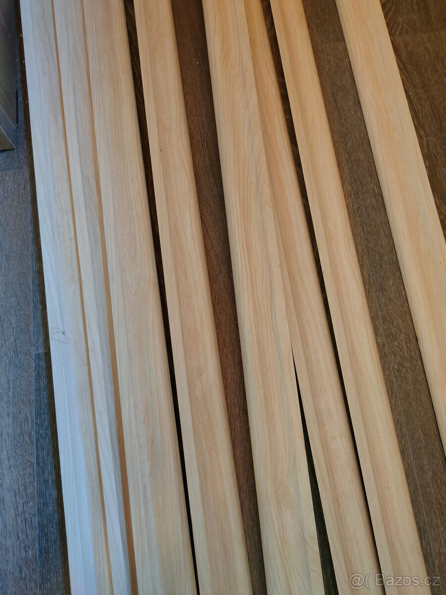 Soklová lišta / podlahová lišta MDF javor, 7ks, 2,6 m