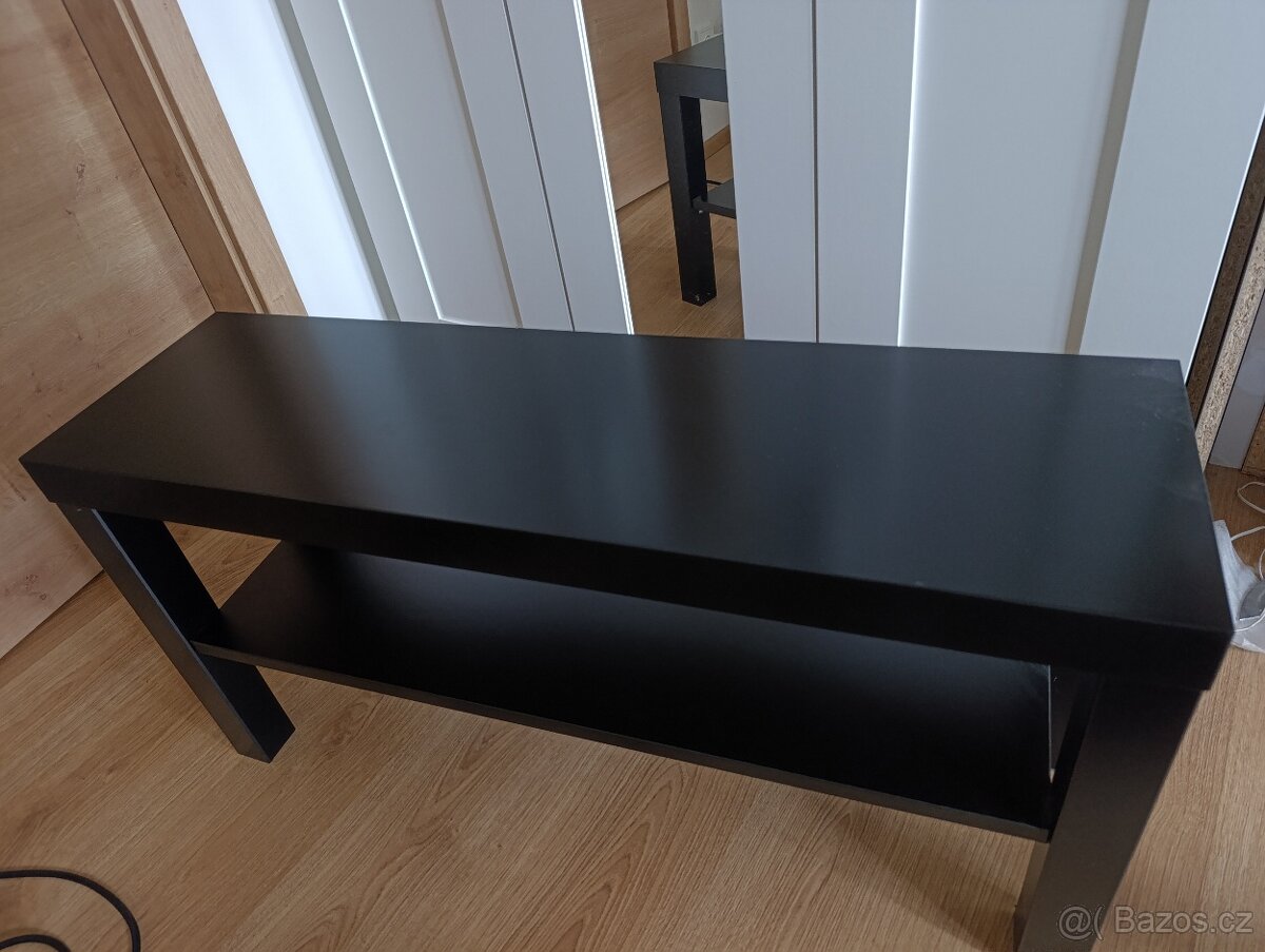 2x Černý TV stoleky