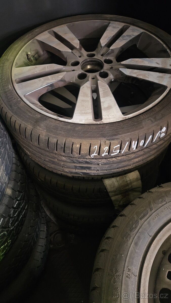 Alu kola 5x112 pneu ok 225/40 18