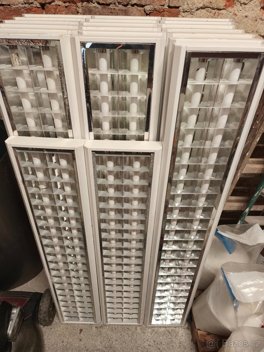 MODUS LLX258ALEP svítidlo 2x58W s hliníkovou mřížkou