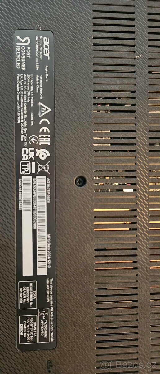 Prodám notebook Acer Aspire Go 14 Pure Silver