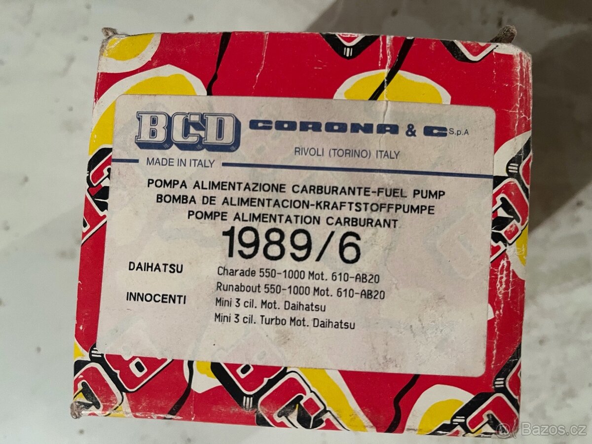 Benzínová pumpa BCD 1989/6 Daihatsu - Innocenti