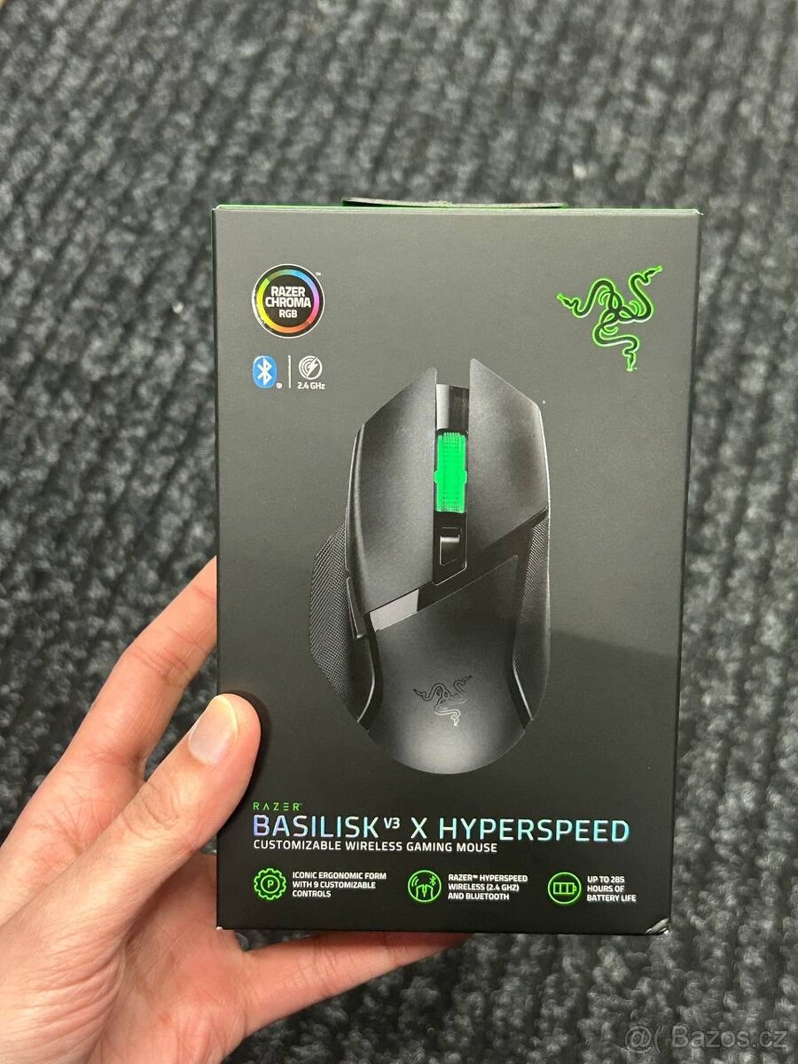 Razer Basilisk V3 X HyperSpeed – Bezdrátová herní myš