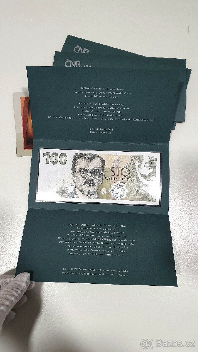 100Kč bankovka Karel Engliš 10x
