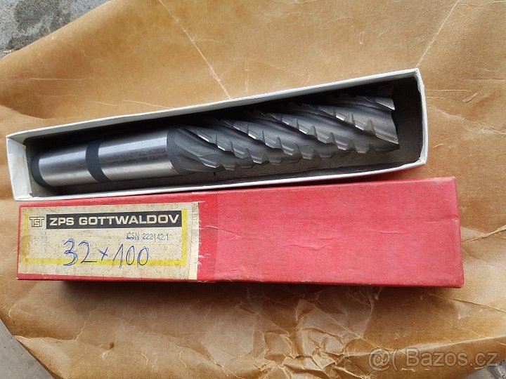 Stopkové frézy ČSN 222142.1-32x100
