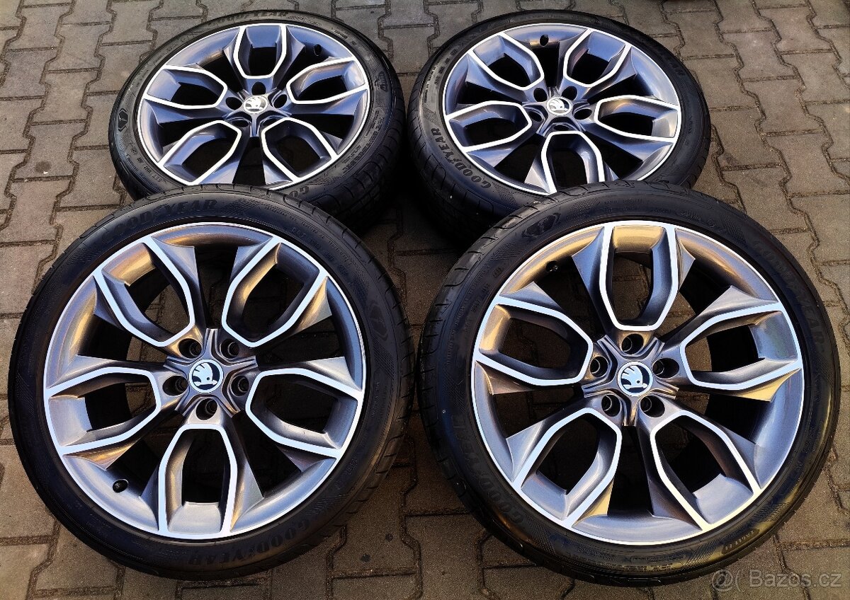 Alu kola originál Škoda Karoq 5x112 R19 Crater