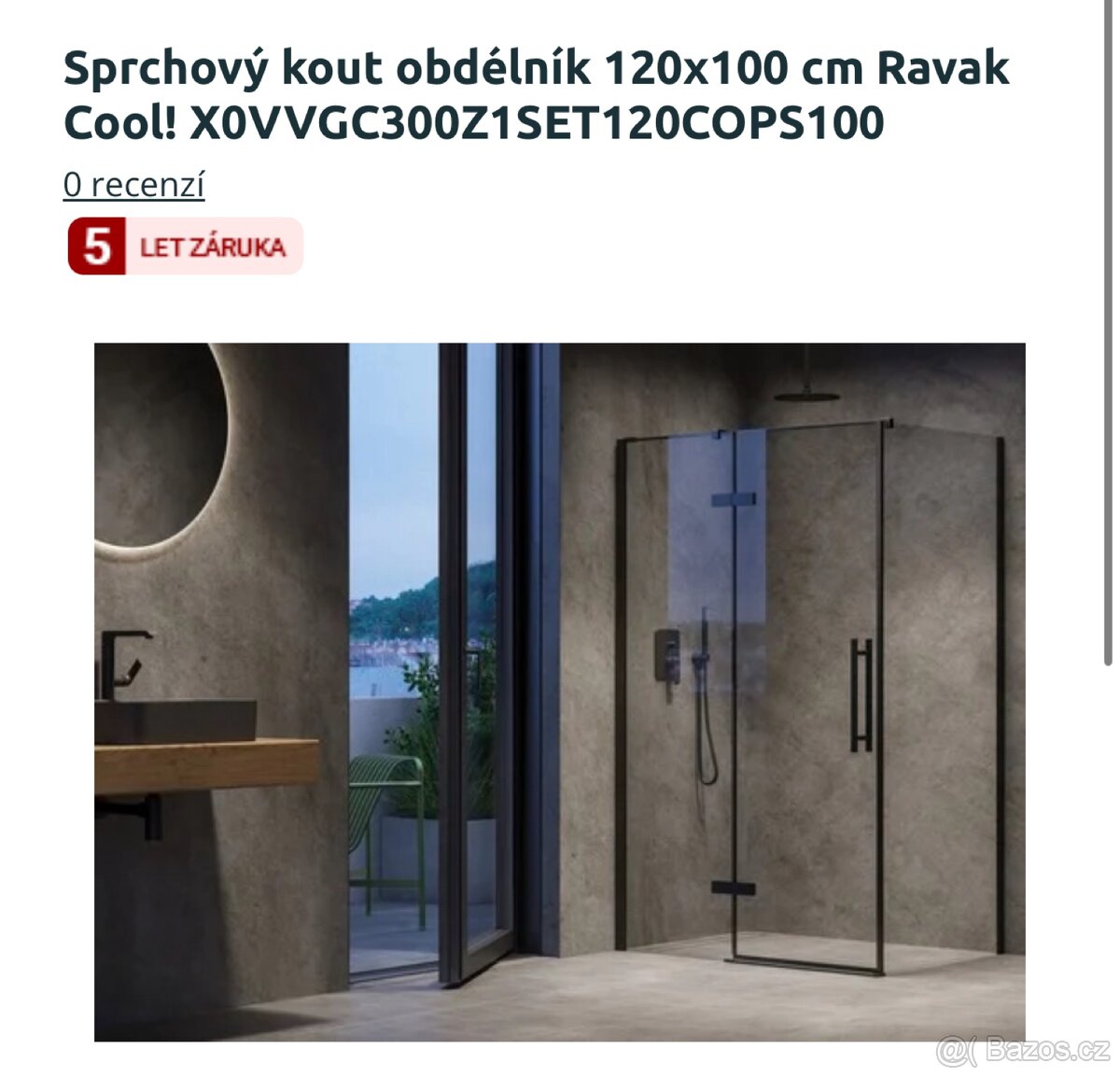 Sprchový kout Ravak Cool 120x100