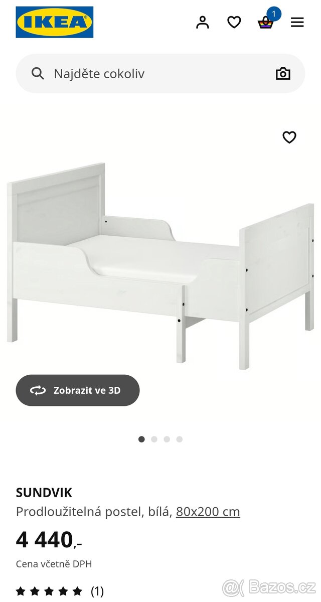 DOVOZ MOŽNÝ rostoucí postel ikea sundvik