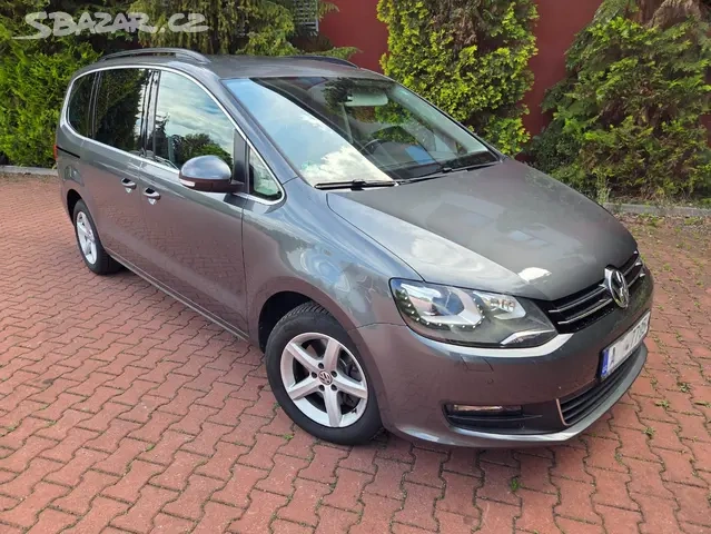 VW Sharan 2.0TDI 125kW,tažné,Webasto,xenon,navi