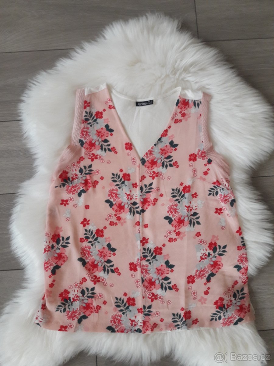 Růžový top