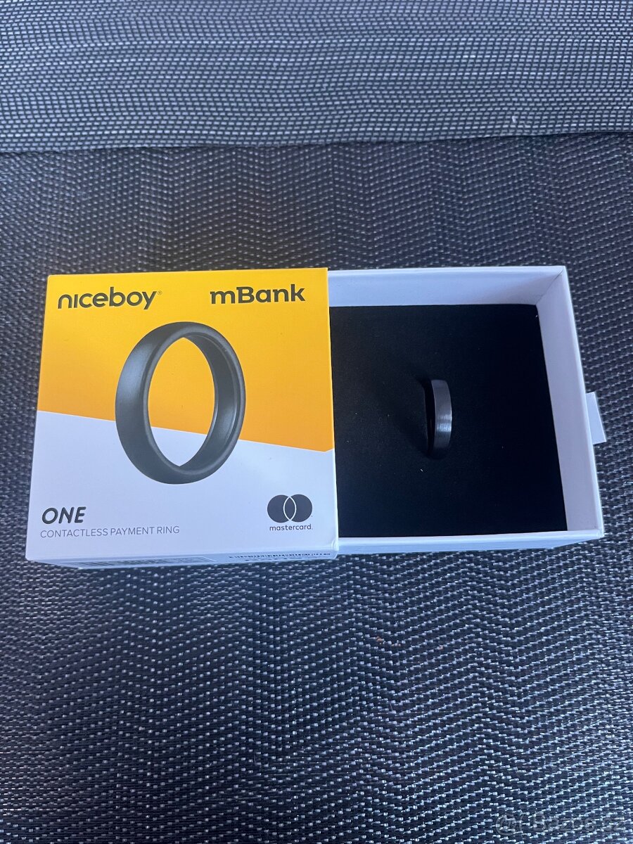Platební prsten Niceboy ONE Brushed black S12