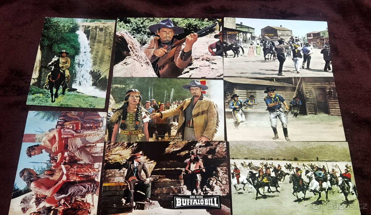 Sběratelské pohledy Buffalo Bill