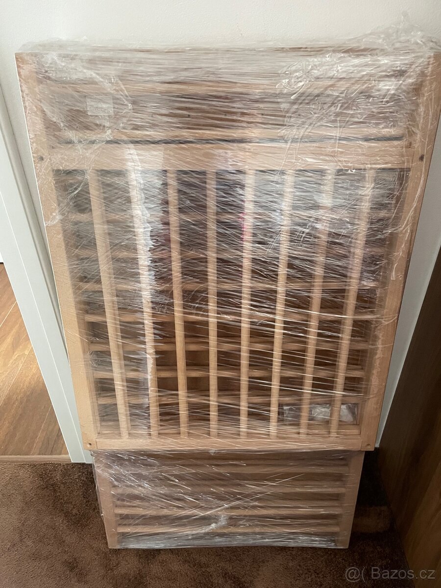 Dětská dřevěná postýlka IKEA+matrace+povlečení
