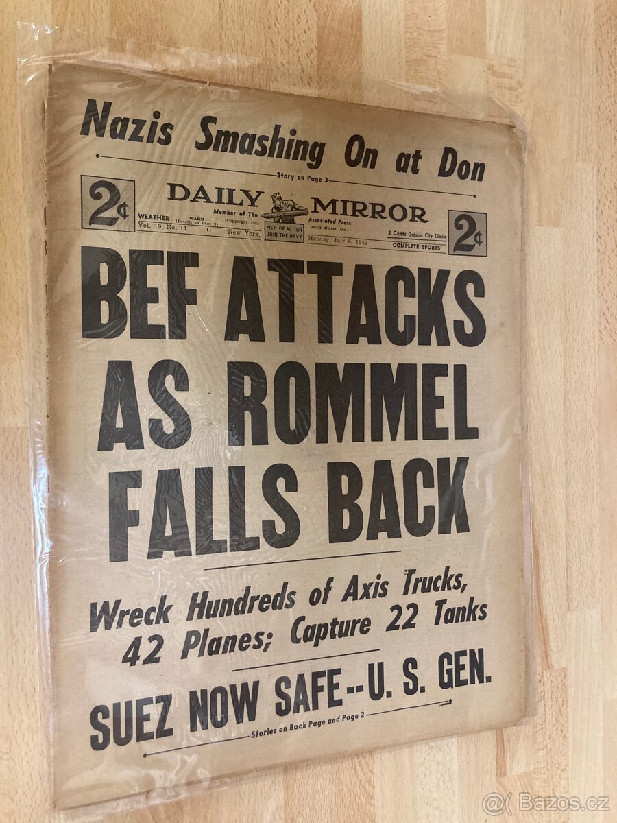 Daily Mirror 6. července 1942