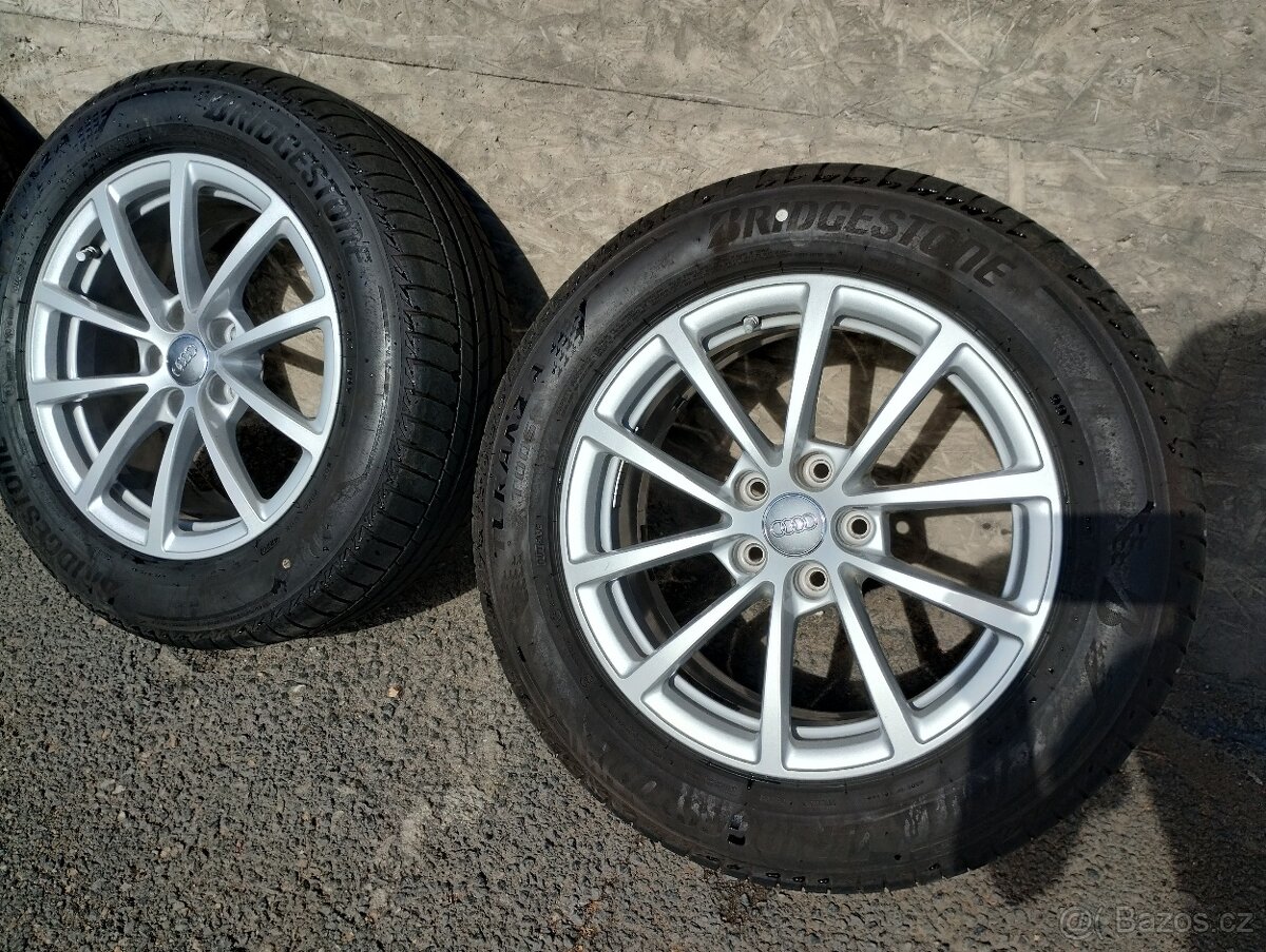 Prodám Alu disky Audi 17" s pneu Bridgestone
