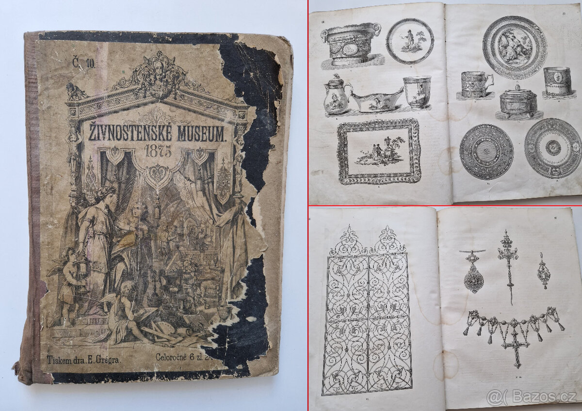 Živnostenské museum roč. 1875 umělecký průmysl řemeslo