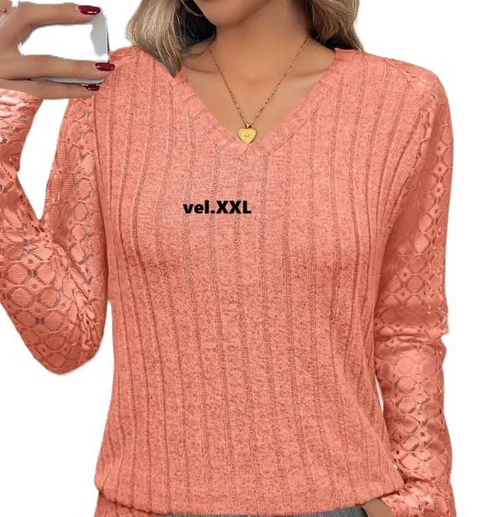 Halenka s krajkovými rukávy