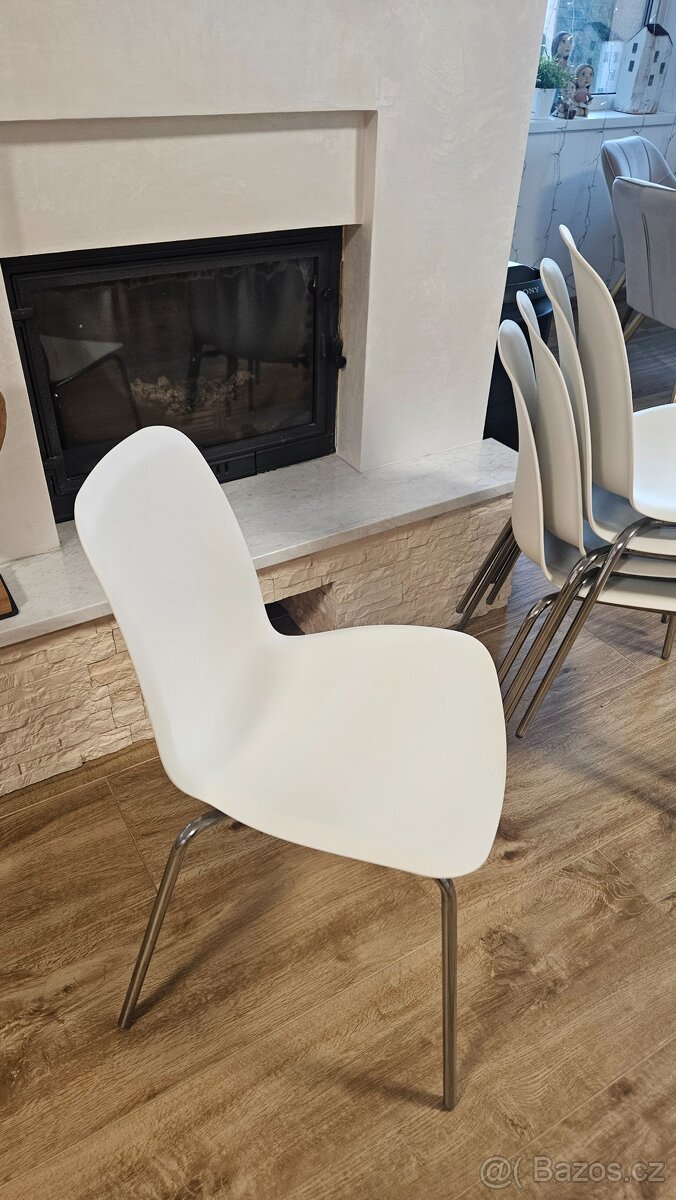 Jídelní židle Ikea bílé 5ks