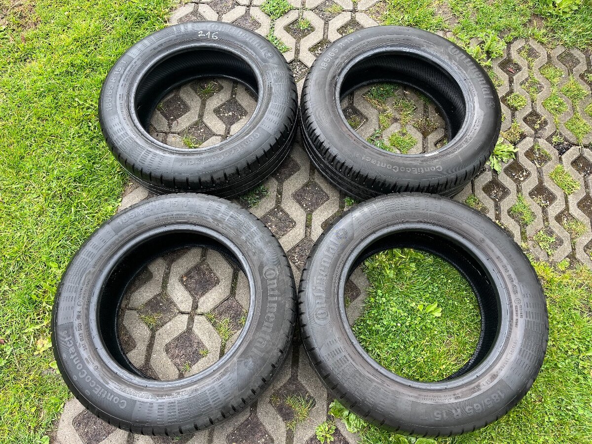4x letní pneu Continental 185/65/15