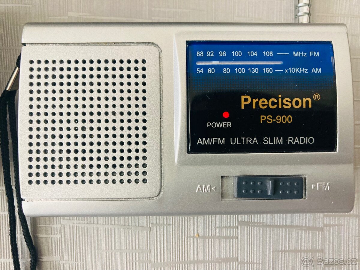 Kapesní rádio Precision, nové včetně sluchátek