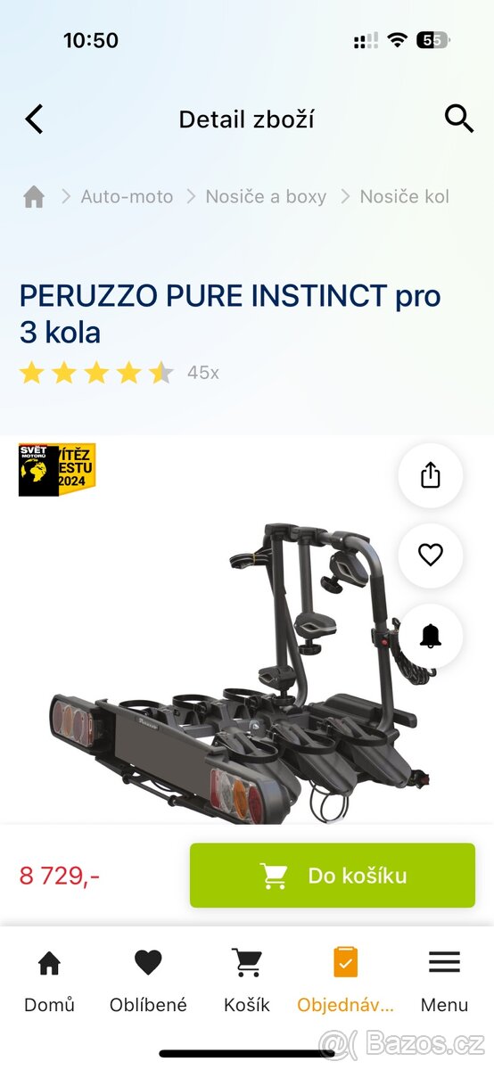 Nosič na kola Peruzzo