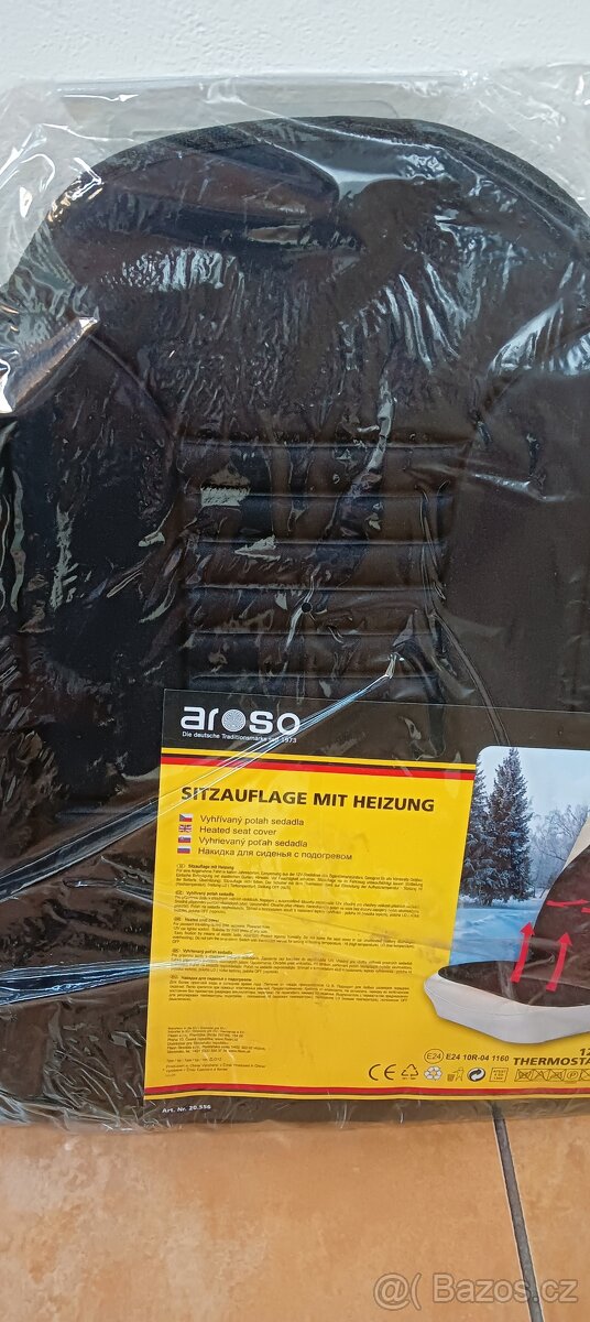 Vyhřívaný potah na autosedačku