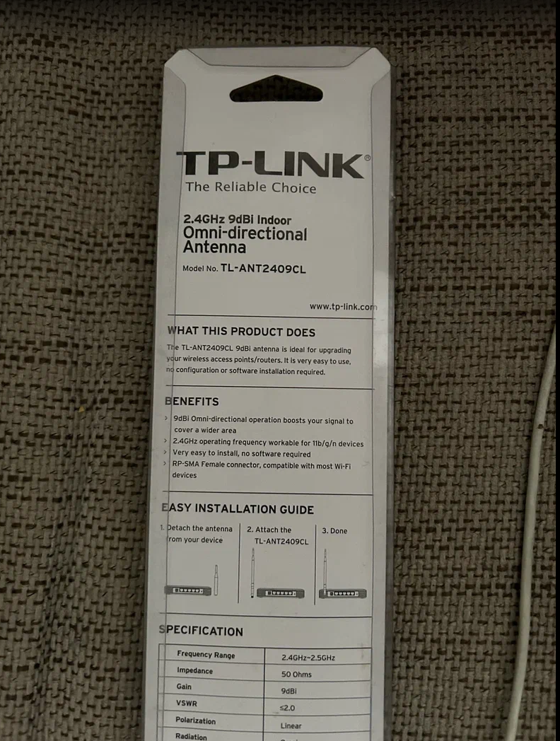 Anténa TP-Link TL-ANT2409CL - 9dBi