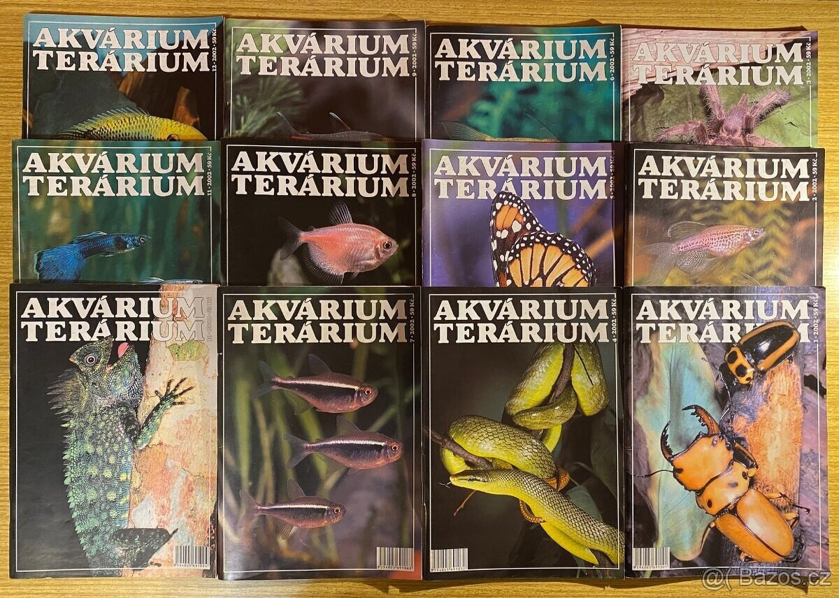 Časopis Akvárium-Terárium 2002, celý ročník