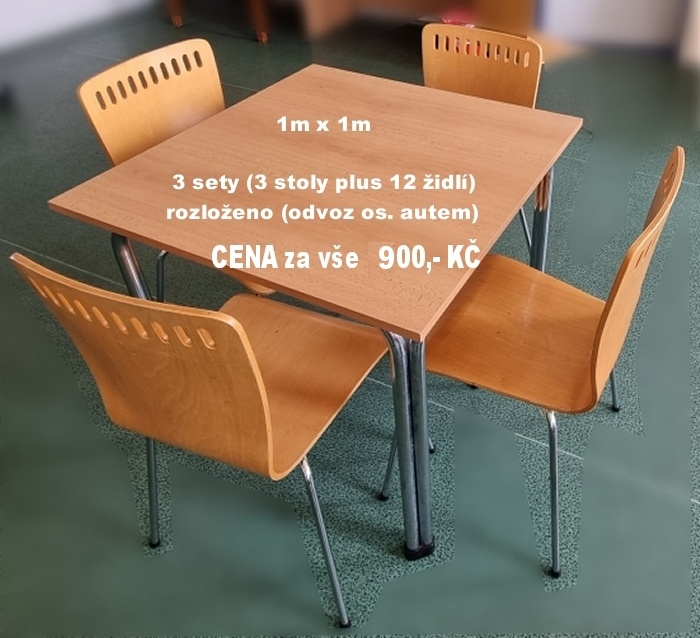 SET jídelní stůl + 4 židle