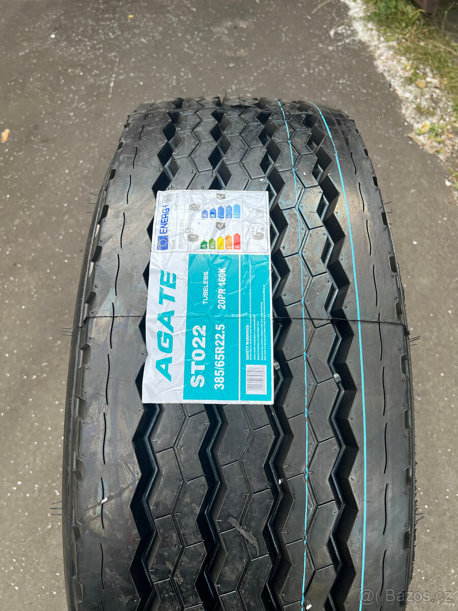 Prodám nové návěsové pneu Agate ST022 385/65 r22,5 5490,-
