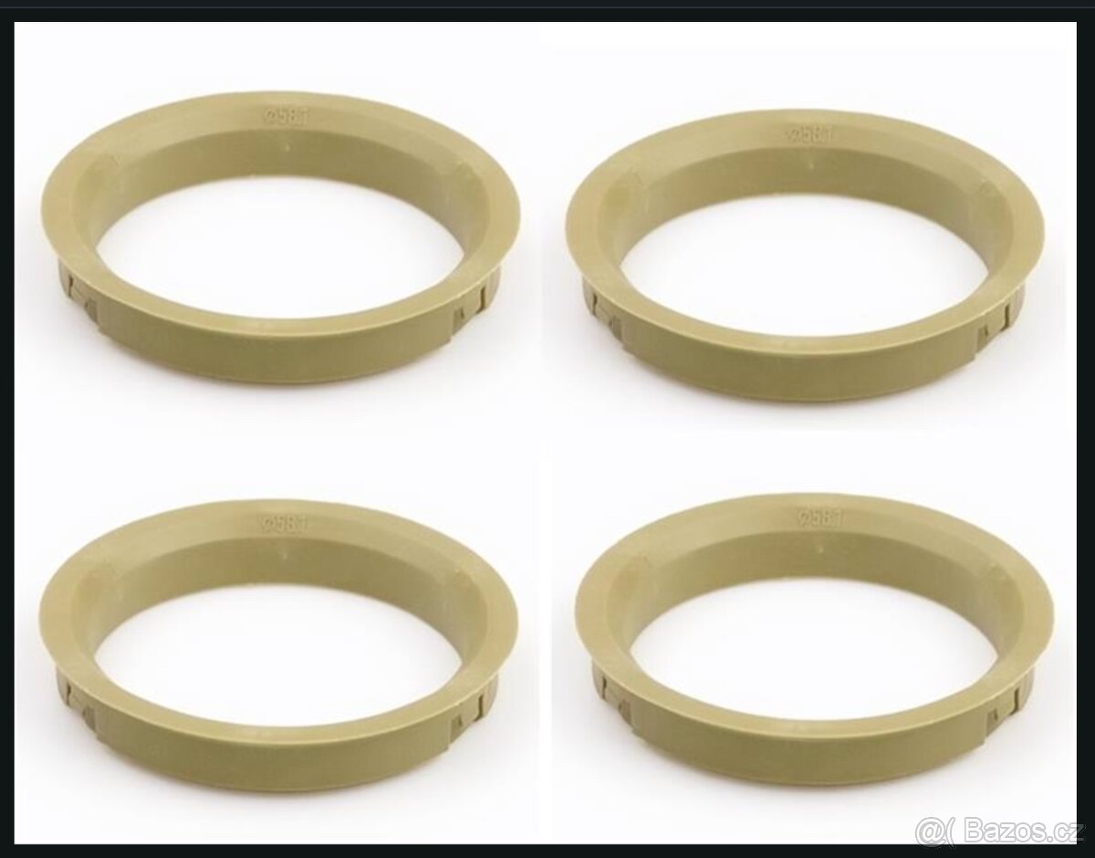 Vymezovací kroužky z 68 na 58,1 mm