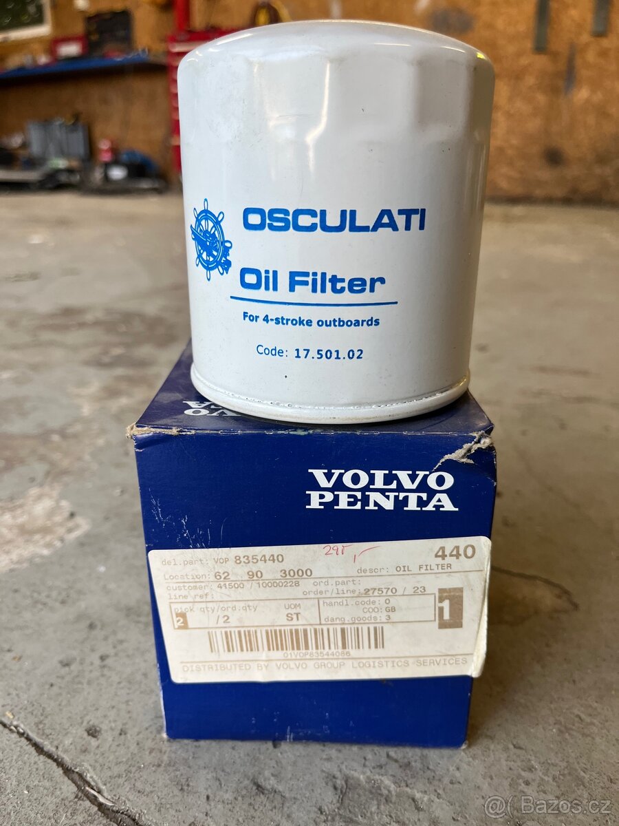 Olejový filtr volvo penta / mercruiser 835440