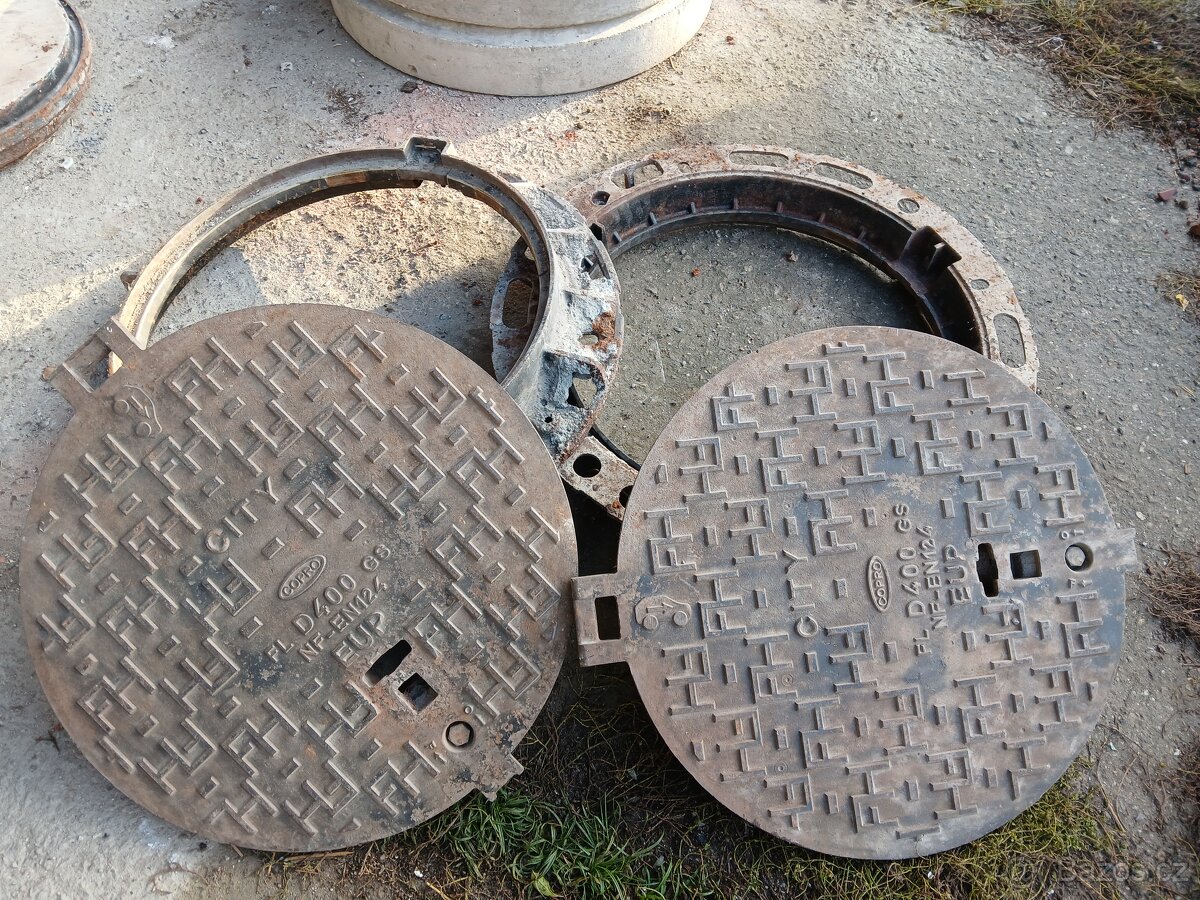 Litinový kanál (víko + rám)