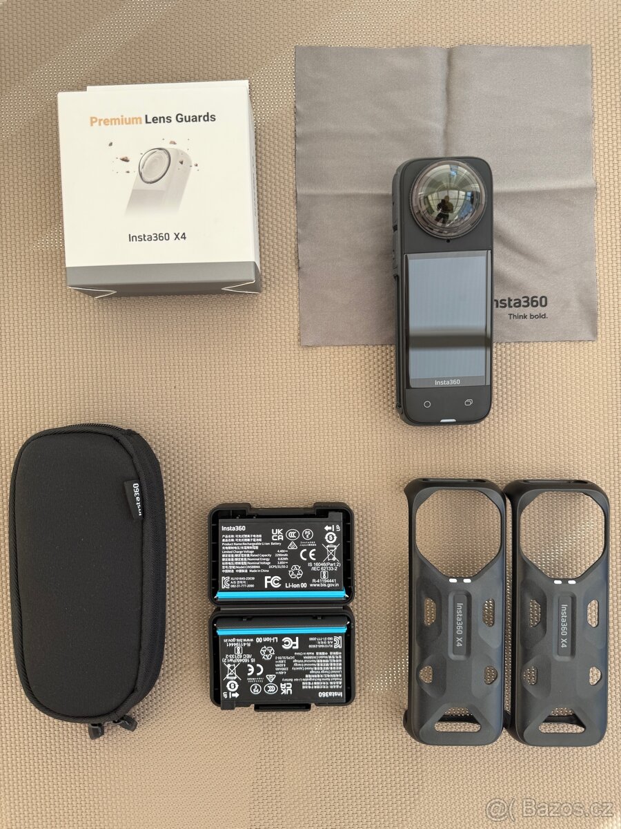Téměř nová akční 360 kamera Insta360 X4 s příslušenstvím