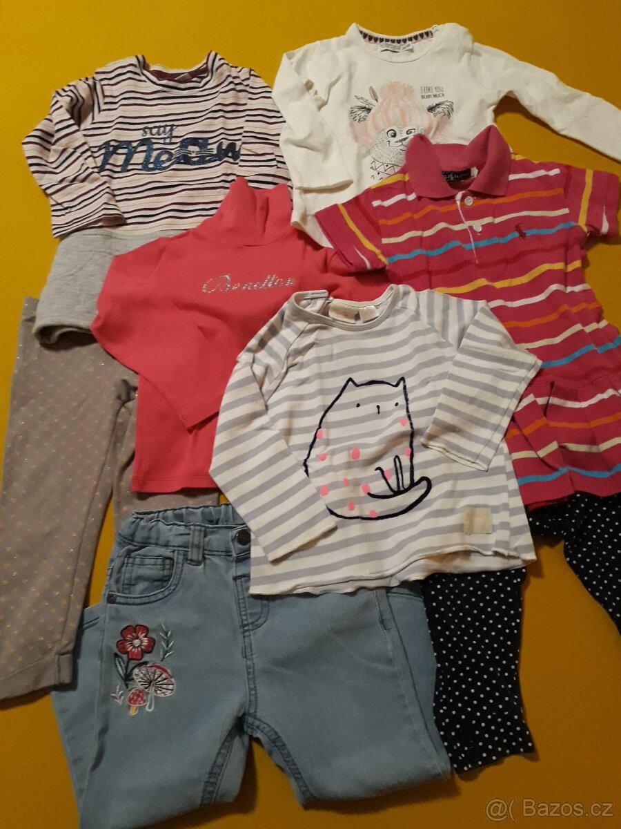 Dívčí oblečení 8ks vel. 86/92