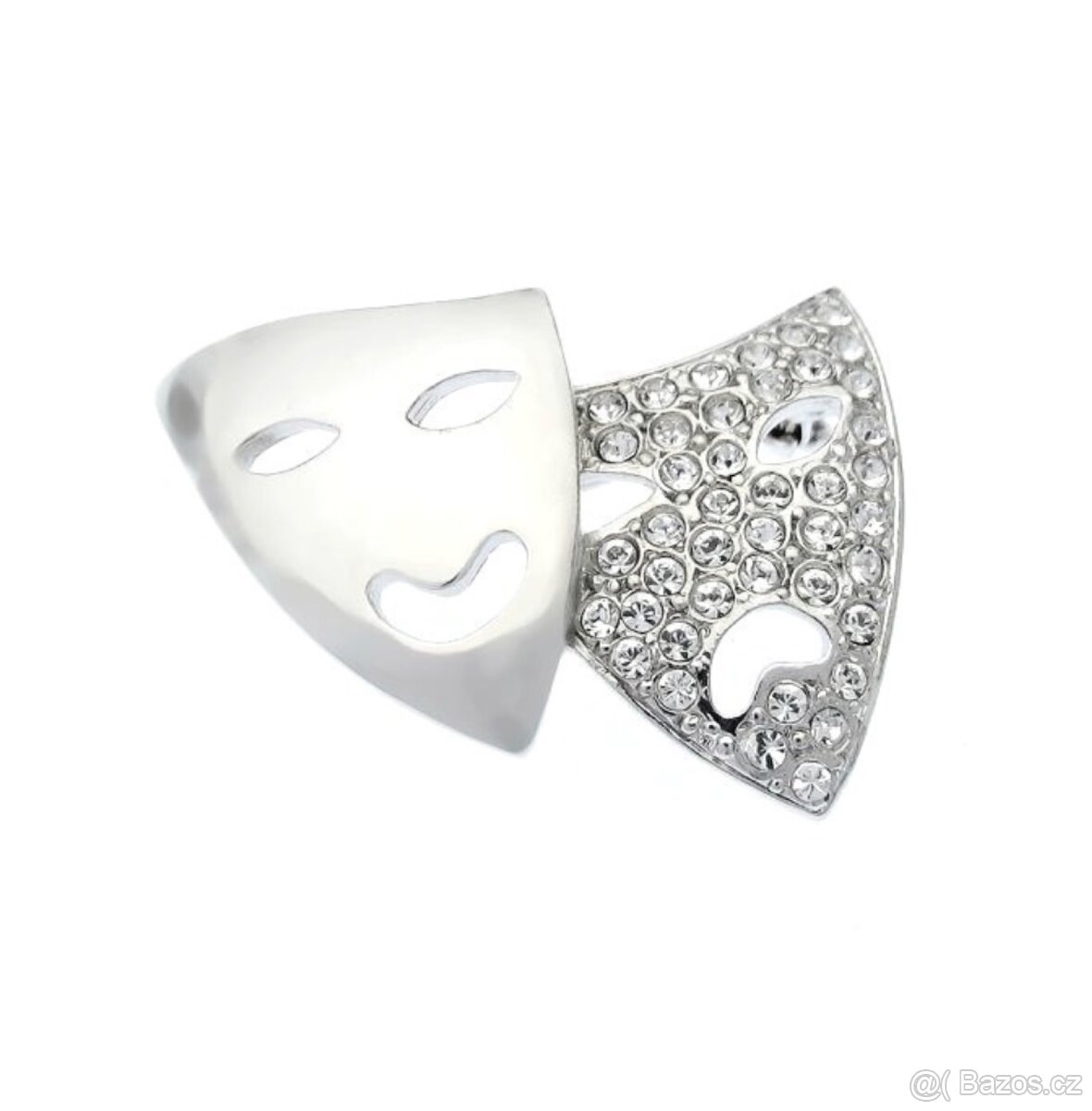 Brož MASKY se Swarovski ELEMENTS