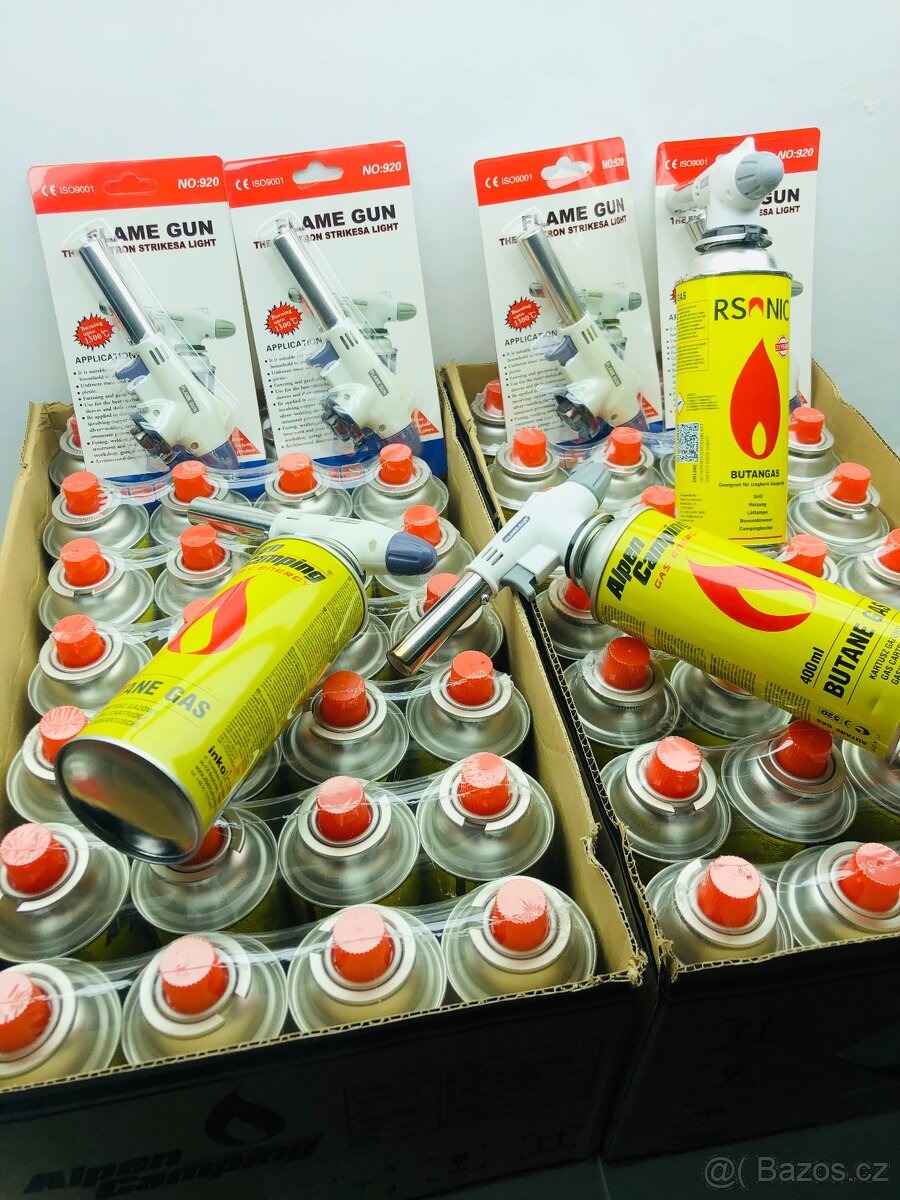 Plynový hořák + 4xkartuš