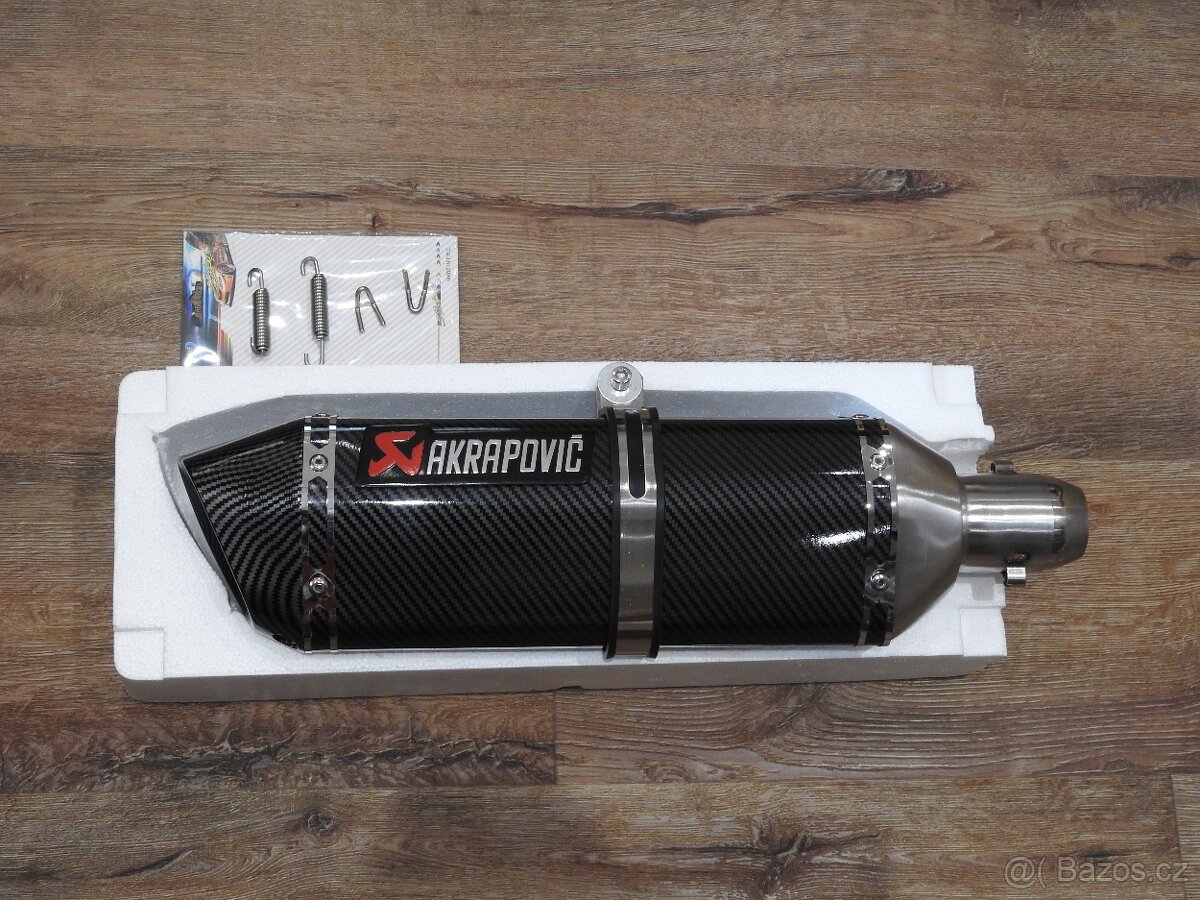 Laděný výfuk Akrapovič carbon velký Nový