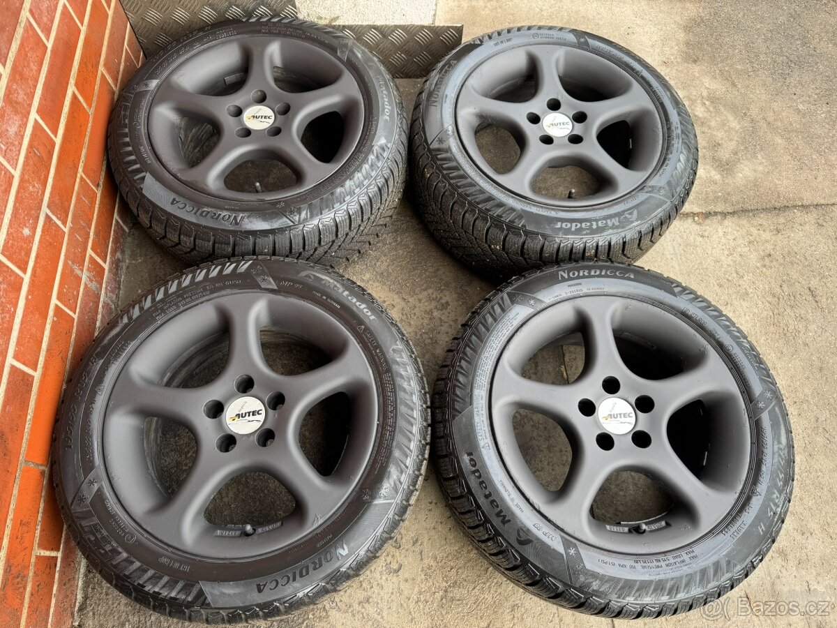 Alu 15" 5x100 BLACK MAT zimní 99,8%, Fabia Roomster