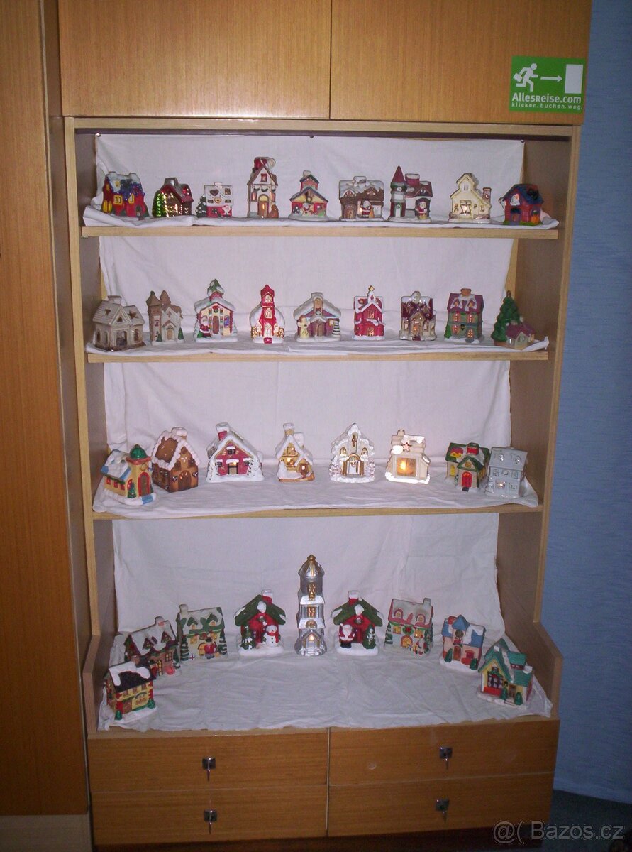 Sbírka keramických chaloupek