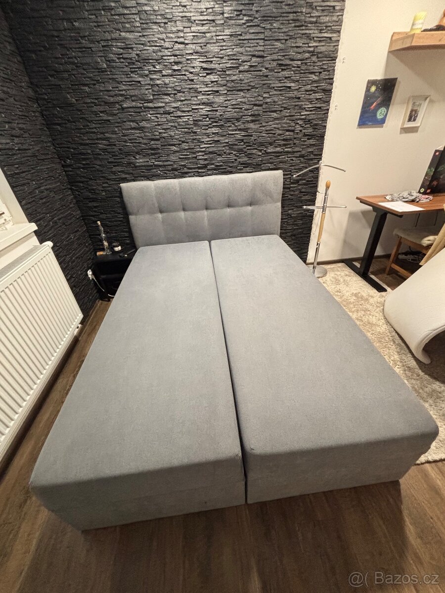 Postel 160x200 s úložným prostorem