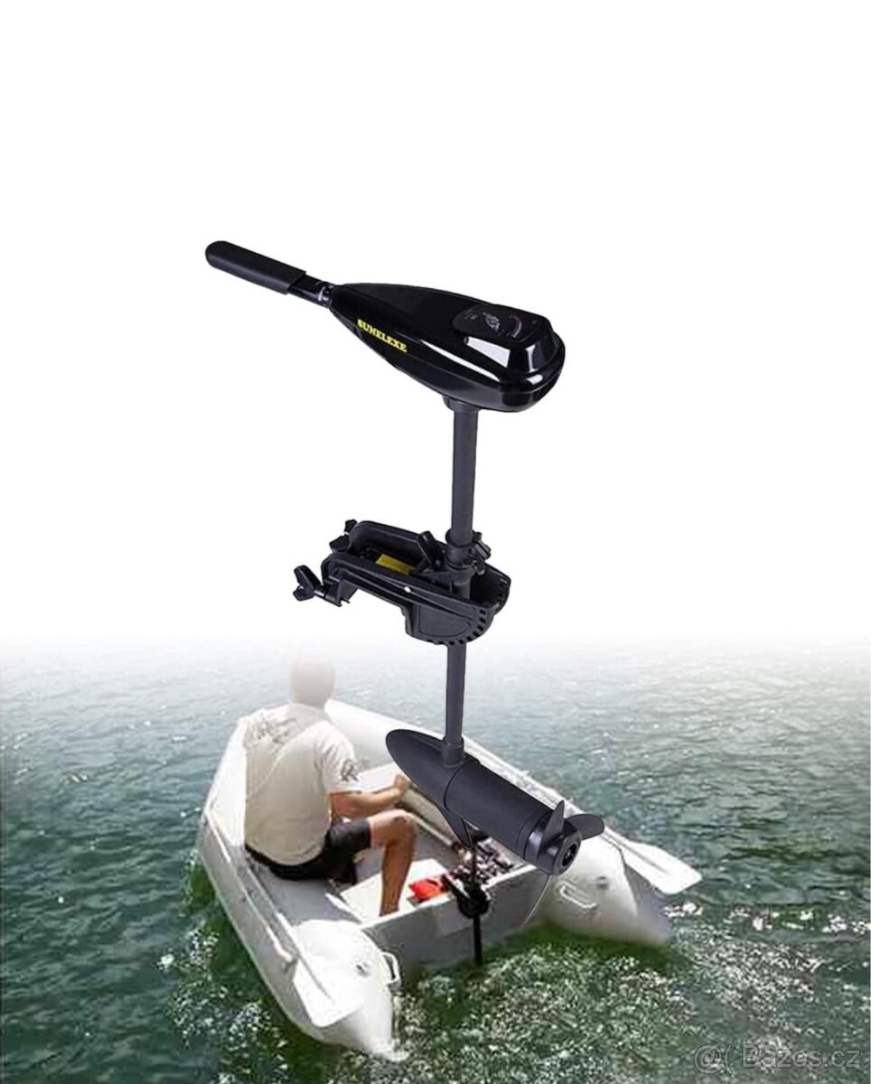 Elektrický lodní motor. pro loď přívěsný 612w 12v
