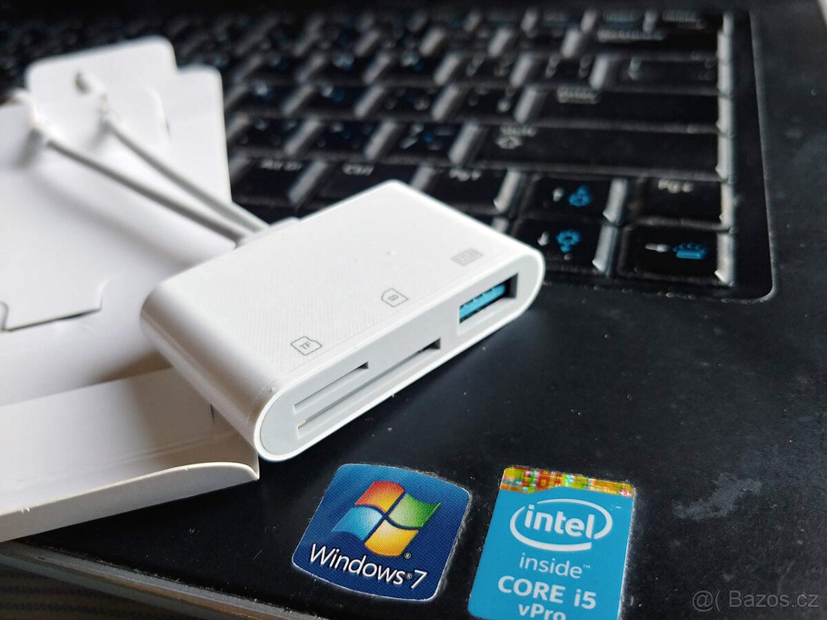 Adaptér Lightning USB C - USB TF SB USB A