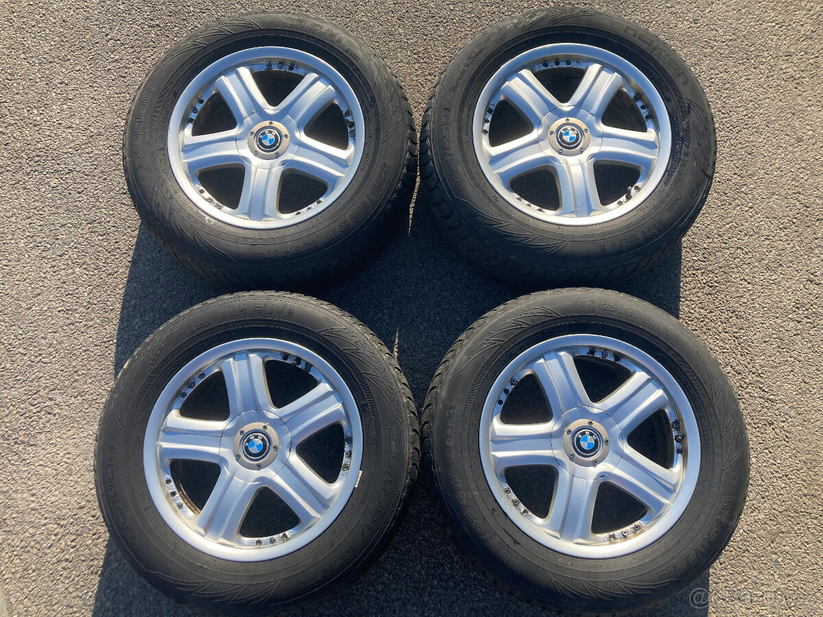 Bmw X5 ALU kola Borbet 5x120 R17, pneu Nokian