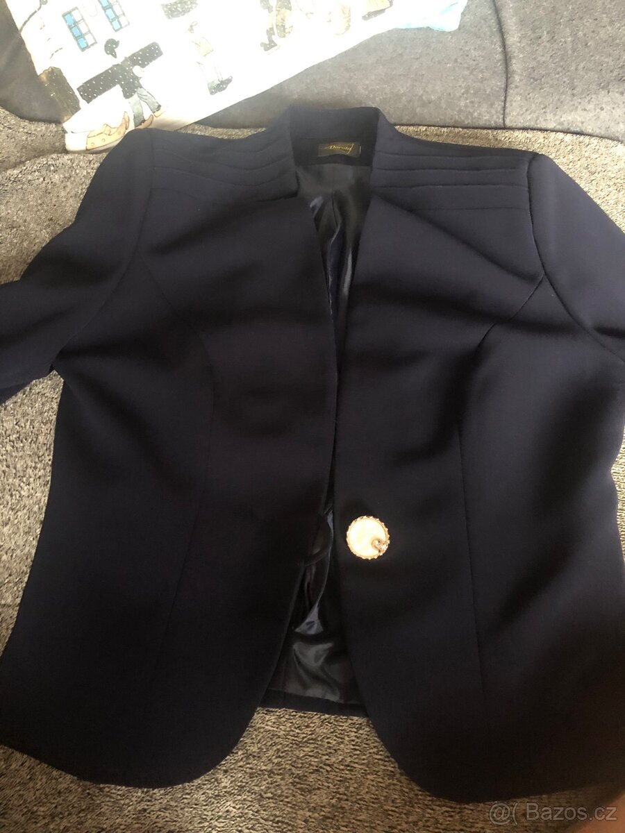 Sako elegantní tmavě modrá