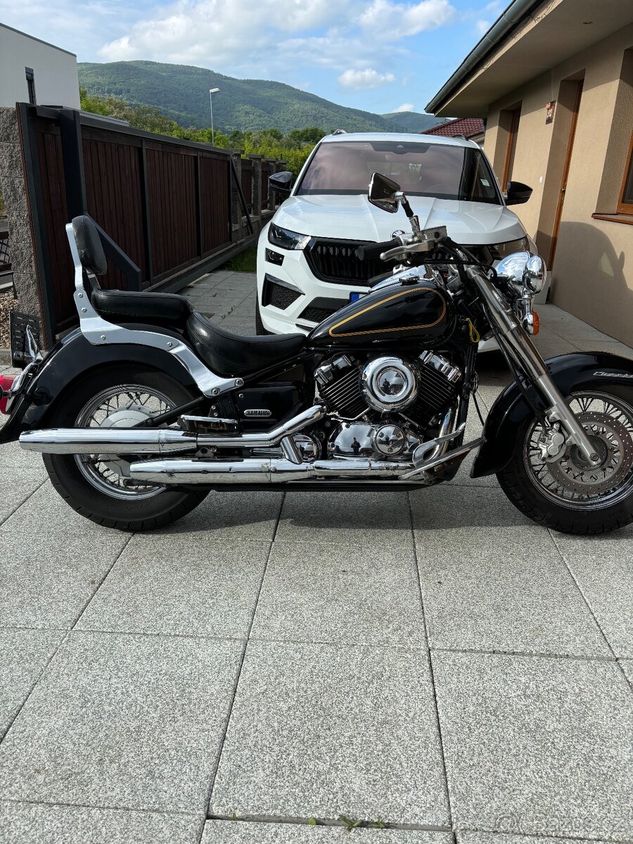 Opěrka spolujezdce + řídítka Yamaha Dragstar XVS