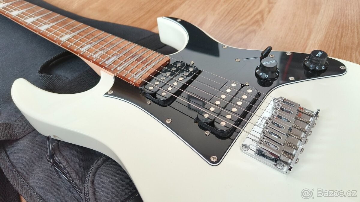 Elektrická kytara Ibanez GRGM21-WH Bílá 3/4“ pouzdro Ibanez